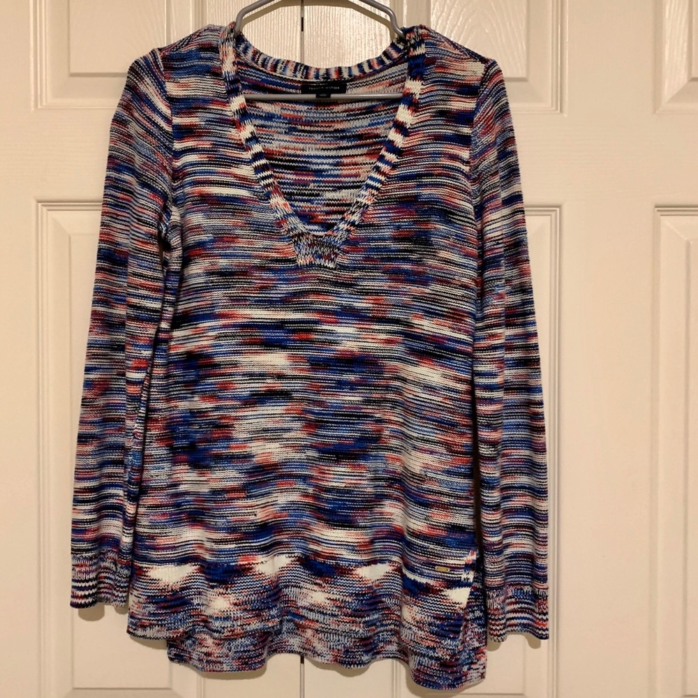 Tommy Hilfiger red white and blue knit sweater